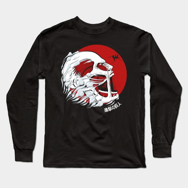 Titan Colossus Long Sleeve T-Shirt by MeFO